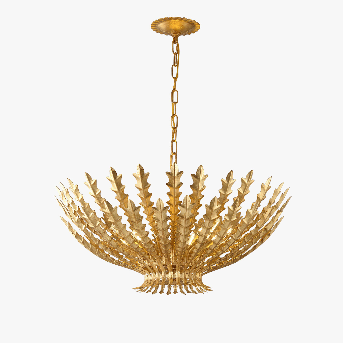 Aurelia Luxurious Gilded Acanthus Chandelier-Neutral Decor