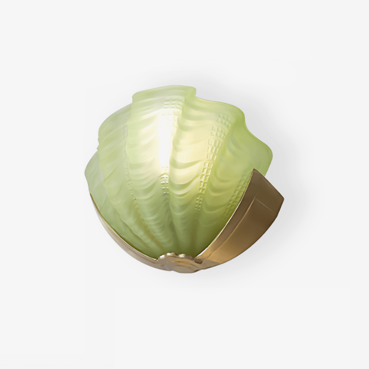 Nico Art Deco Glass Scallop Wall Light-Neutral Decor