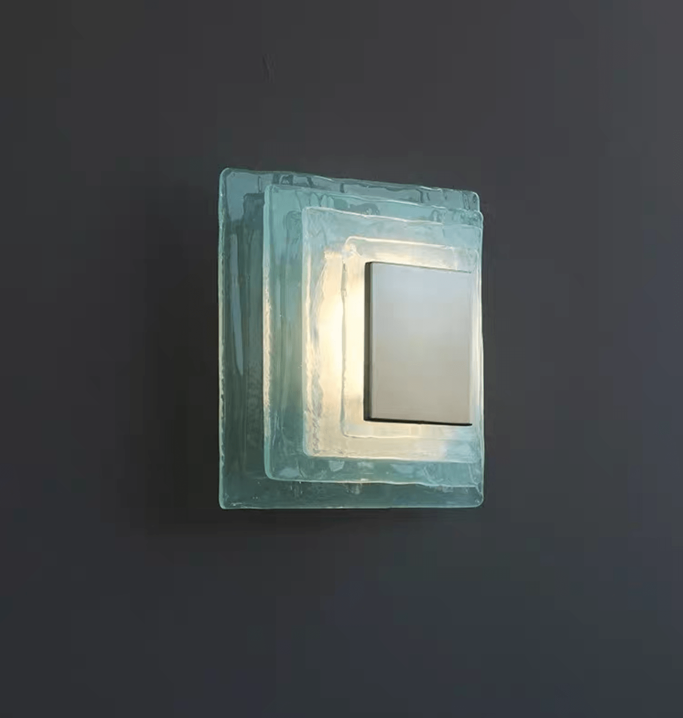 Cleo Glass Water Cube Cascade Sconce-Neutral Decor