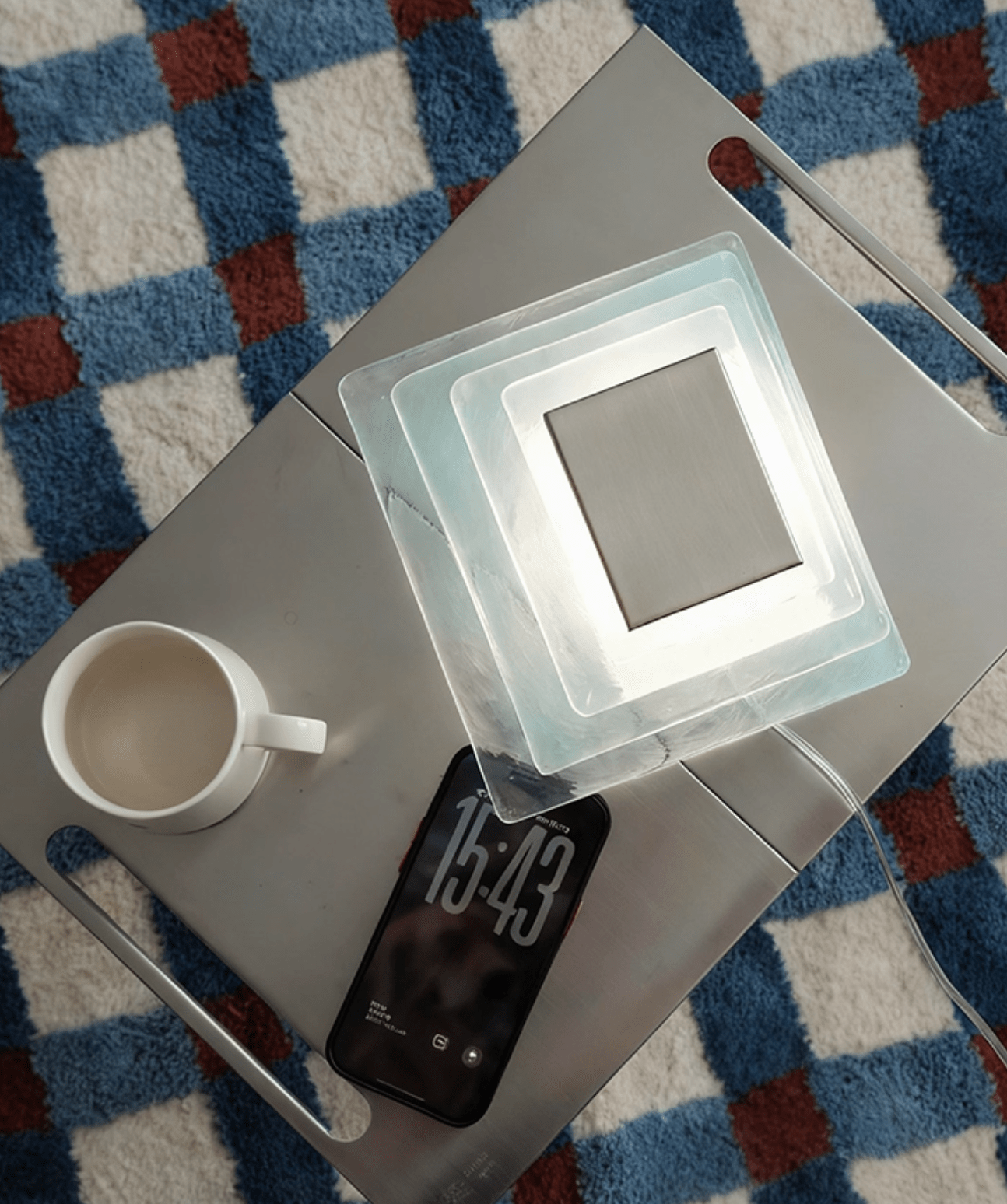Cleo Glass Water Cube Cascade Sconce-Neutral Decor