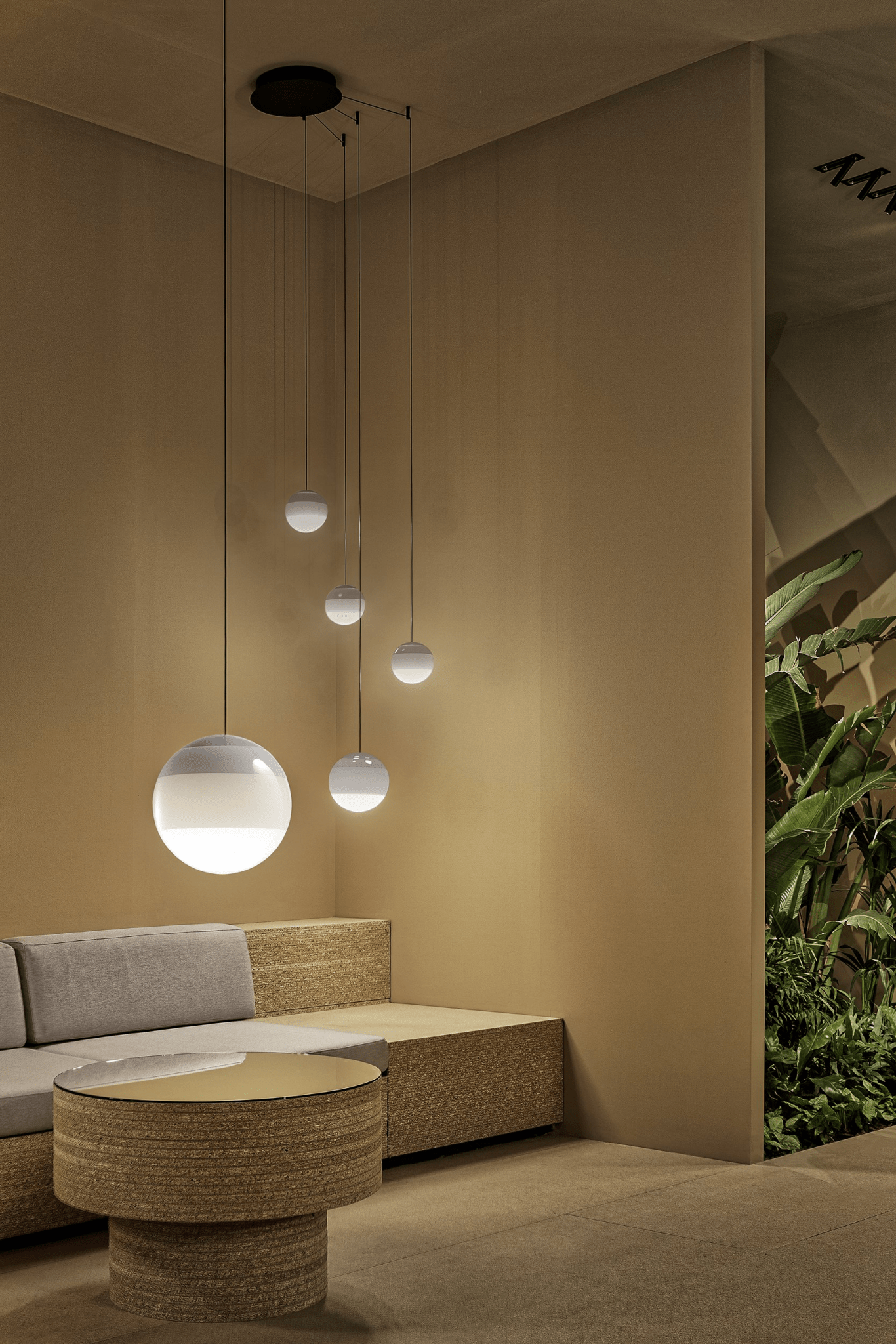 Dipping Pendant Light-Neutral Decor