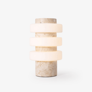 Thea Modern Travertine Table Lamp-Neutral Decor