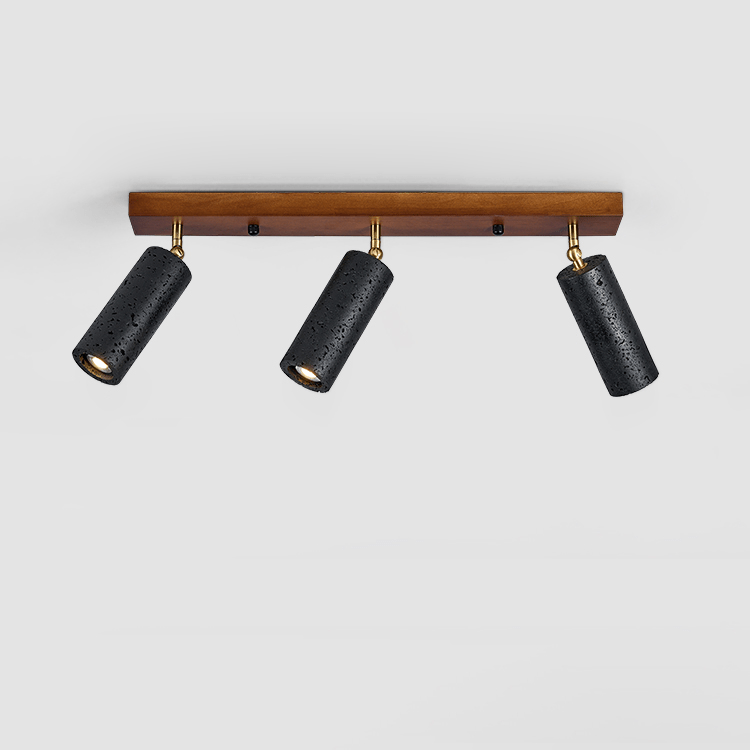 Hugo Black Travertine Trio Ceiling Spot-Neutral Decor