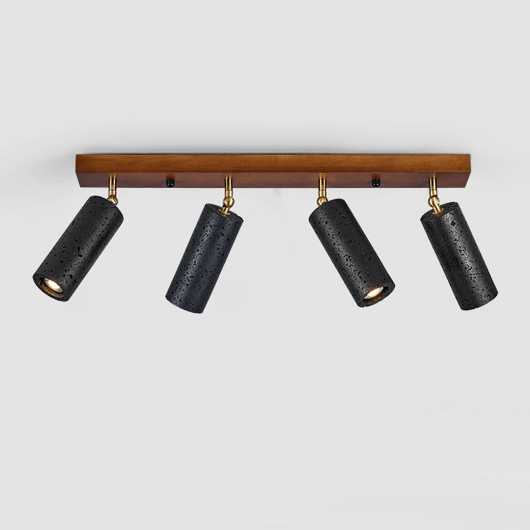 Hugo Black Travertine Trio Ceiling Spot-Neutral Decor