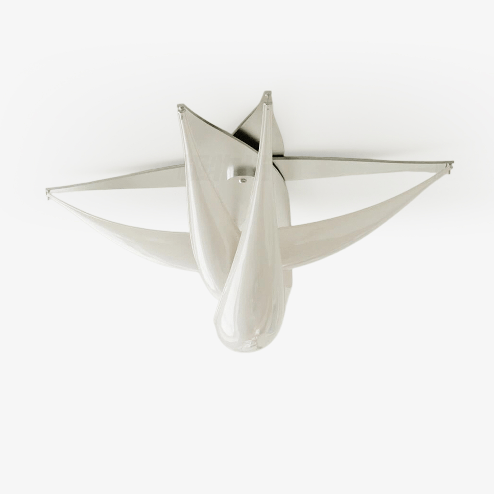 Maia Contemporary White Resin Ceiling Lamp-Neutral Decor