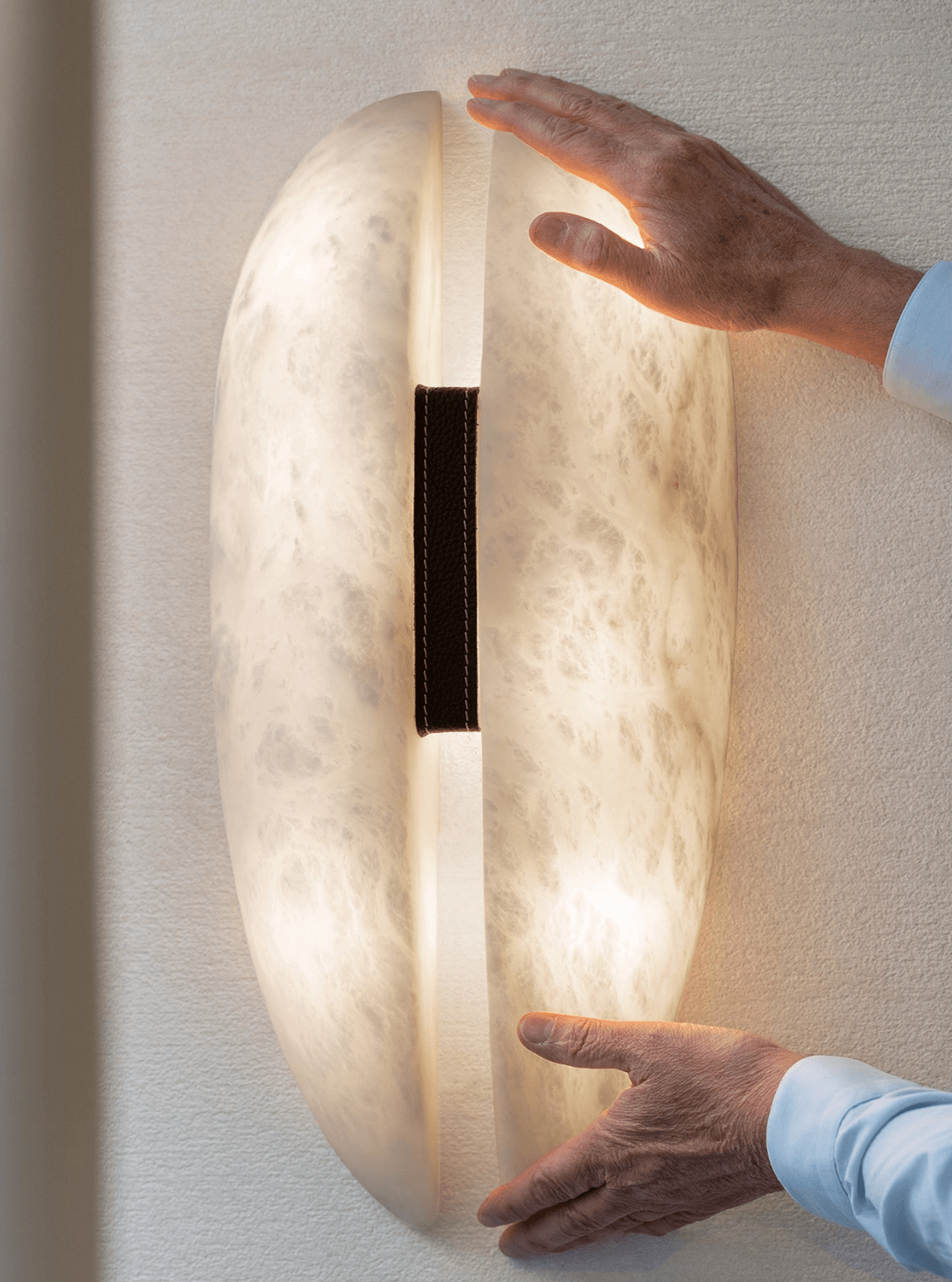 Alabaster Veil Wall Sconce-Neutral Decor