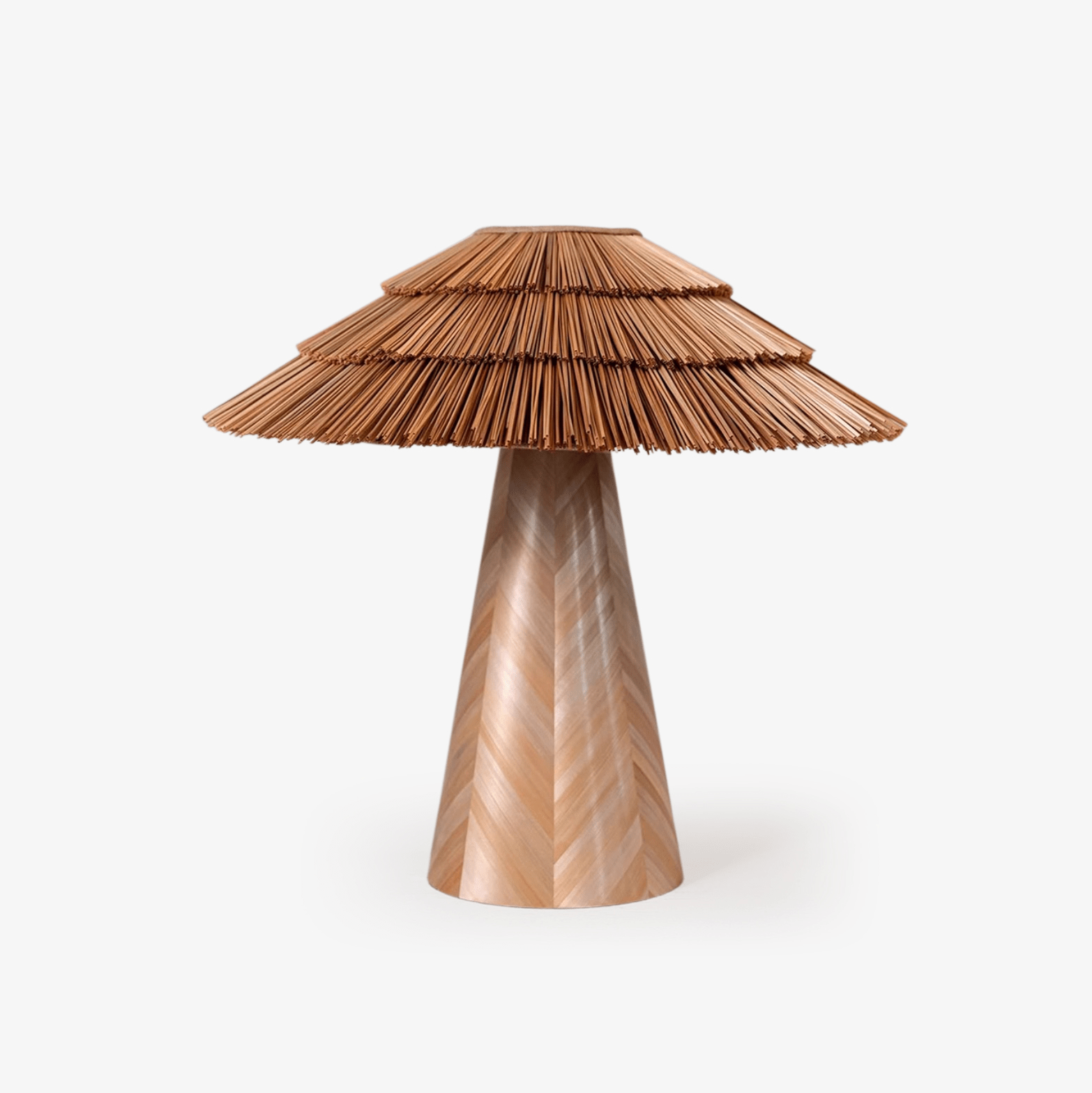 Thatch Table Lamp-Neutral Decor
