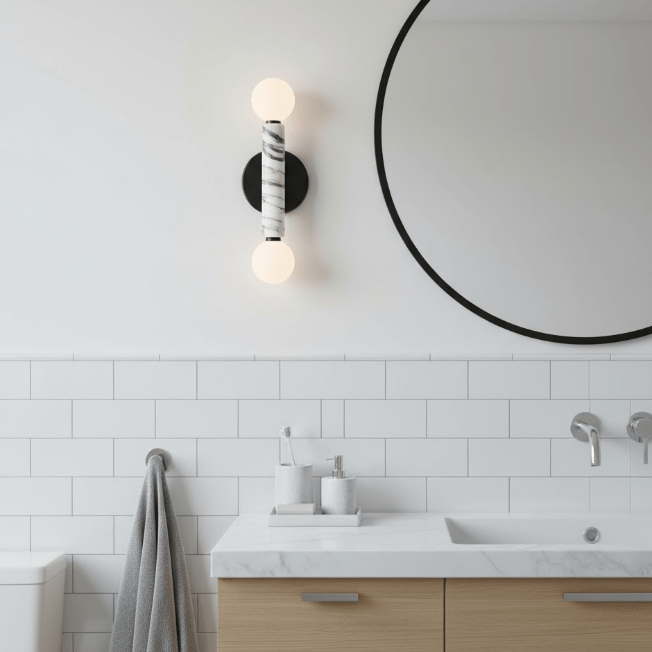 Obelisk Orb Sconce-Neutral Decor