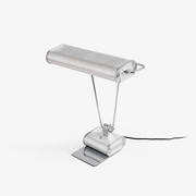 Chrome Coiled Wire Desk Lamp-Neutral Decor