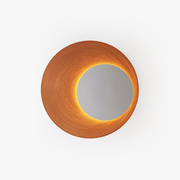 Abstract Circular Crescent Wall Sconce-Neutral Decor