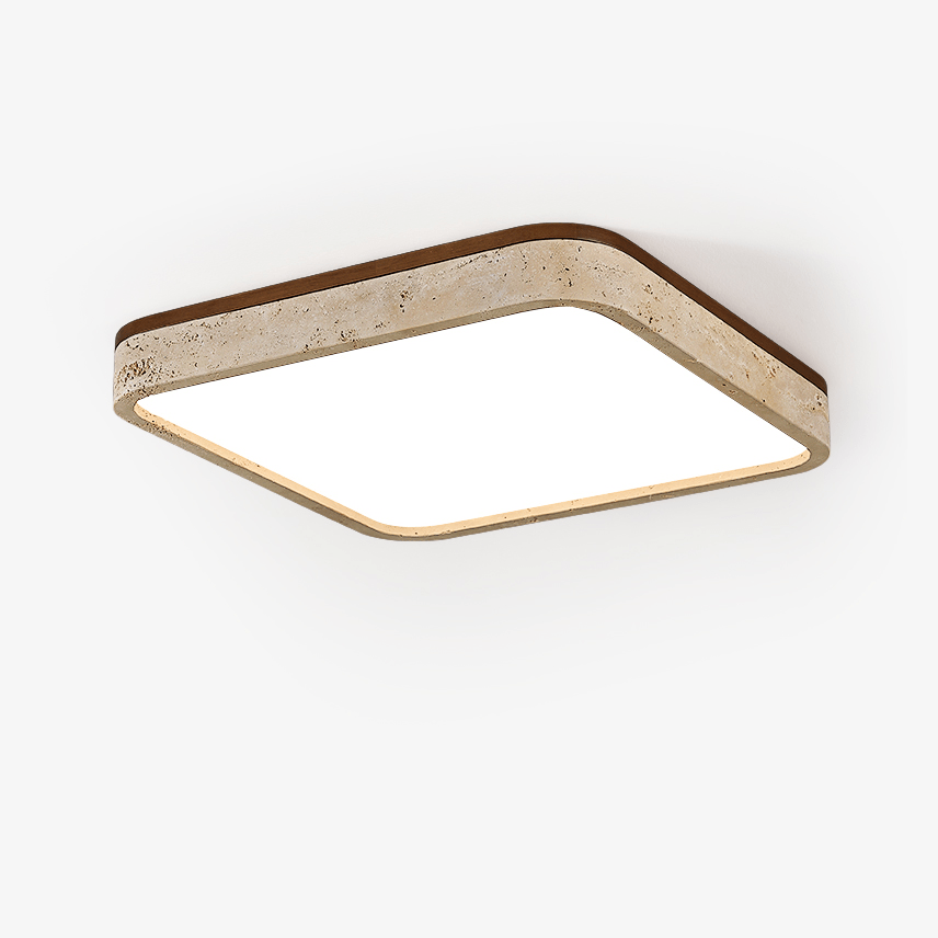 Calden Travertine Ceiling Lamp-Neutral Decor