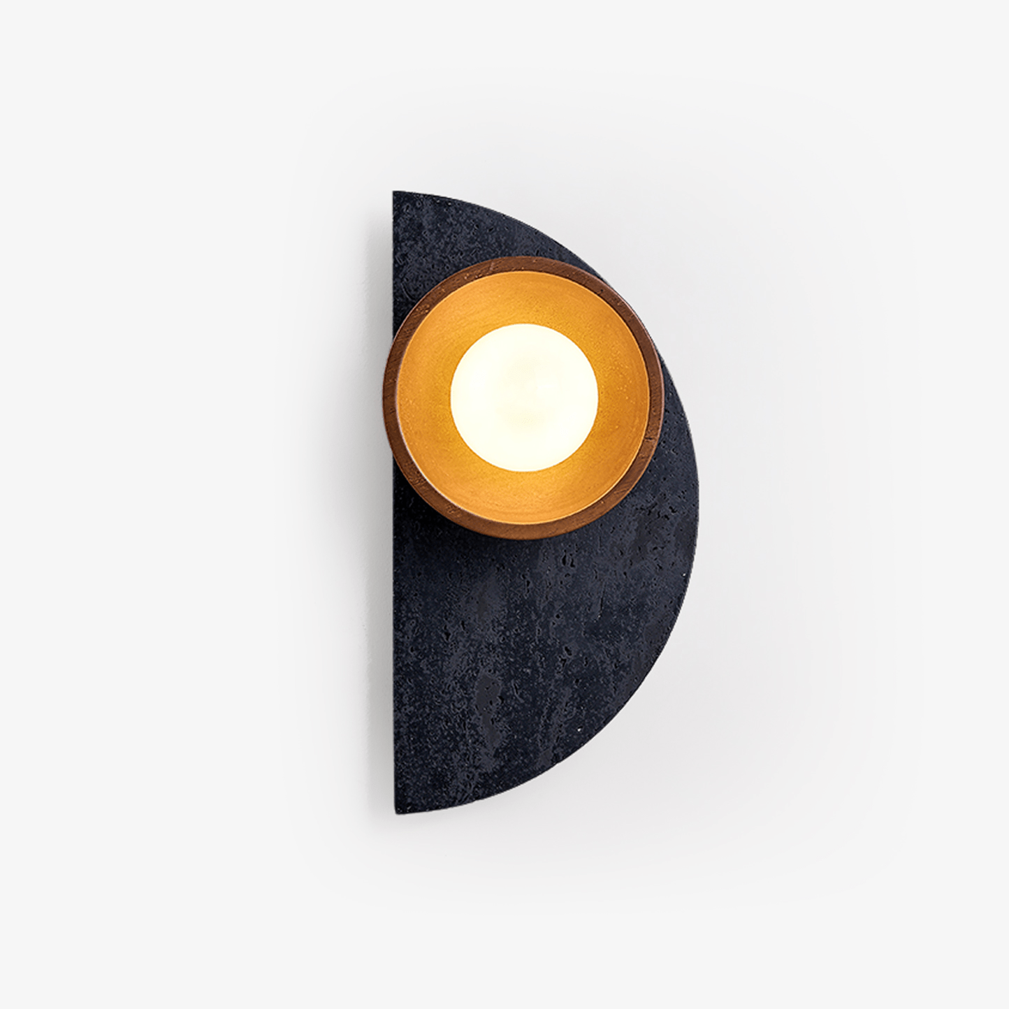 Luca Artistic Wood Travertine Wall Lamp-Neutral Decor