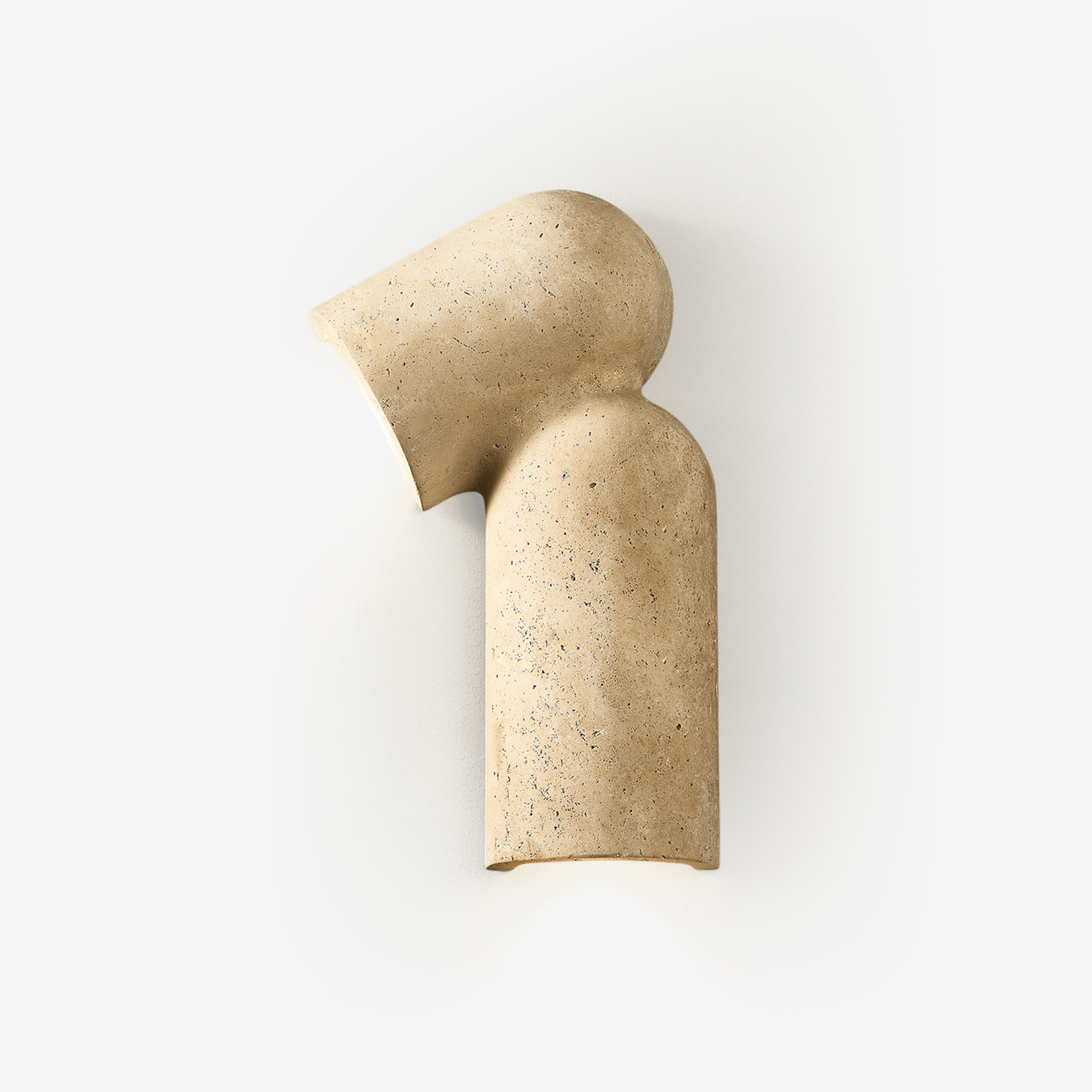 Alma Fancy Yellow Travertine Wall Lamp-Neutral Decor