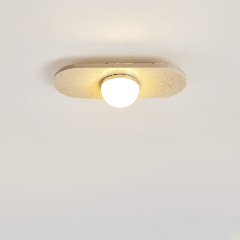 Ivan Travertine Triple Bar Ceiling Light-Neutral Decor
