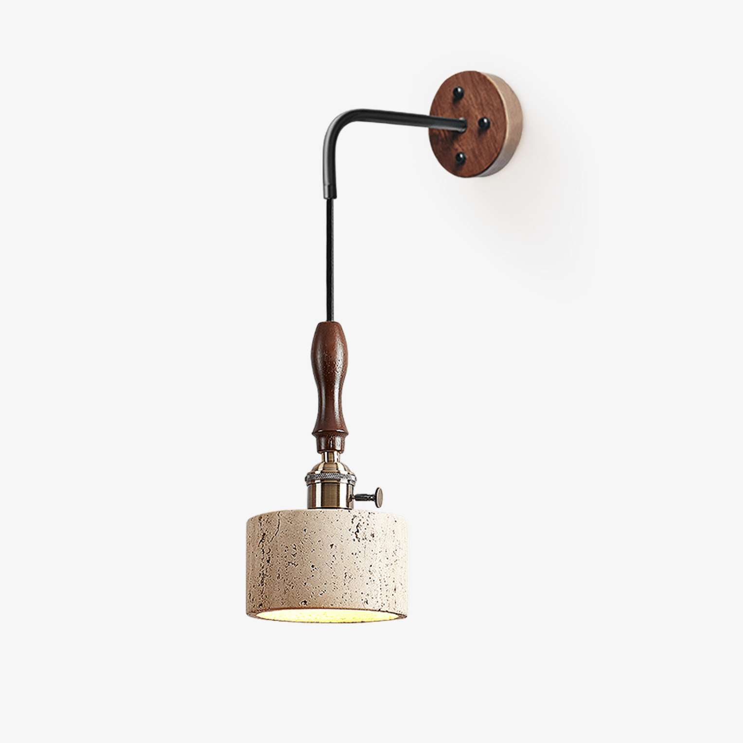 Sven Modern Yellow Travertine Wall Lamp-Neutral Decor