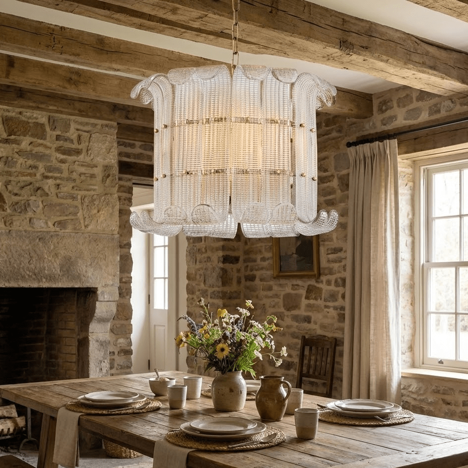 Nala Luxurious Champagne Glass Brasher Chandelier-Neutral Decor