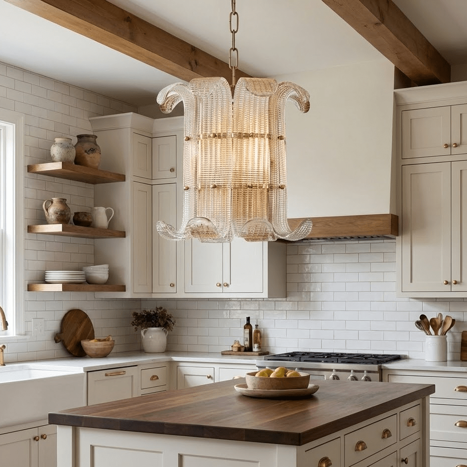 Rhea Luxurious Small Champagne Glass Brasher Chandelier-Neutral Decor