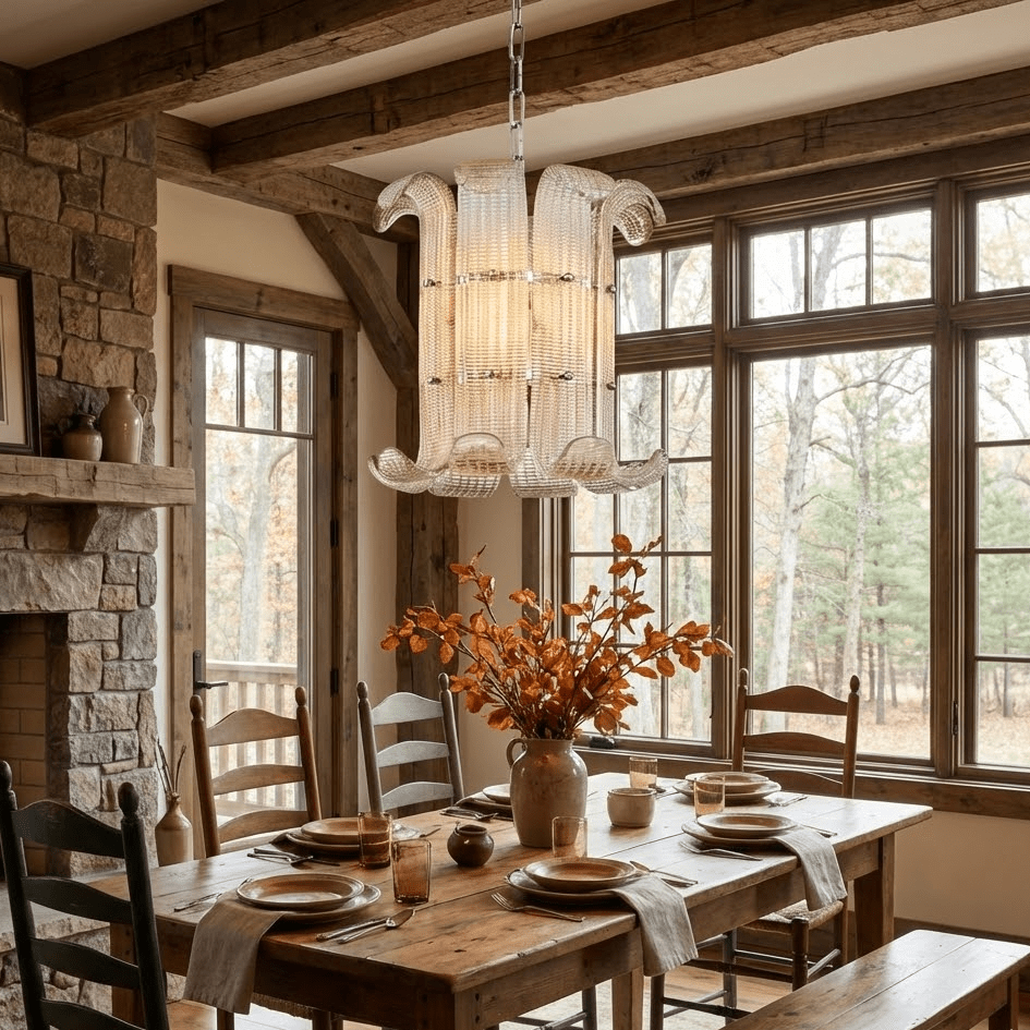 Rhea Luxurious Small Champagne Glass Brasher Chandelier-Neutral Decor