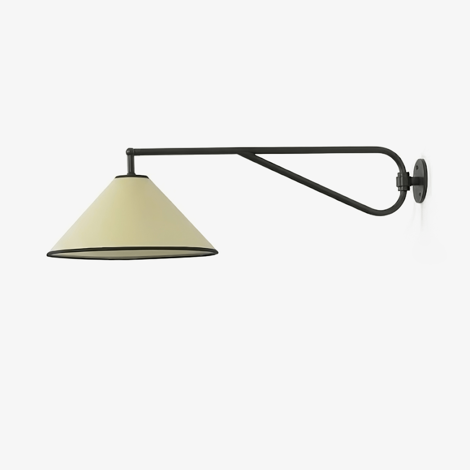 Zane Diaphane Minimalist Swing Fabric Wall Lamp-Neutral Decor