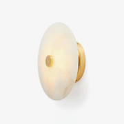 Ines Eterna Modern White Alabaster Wall Lamp-Neutral Decor