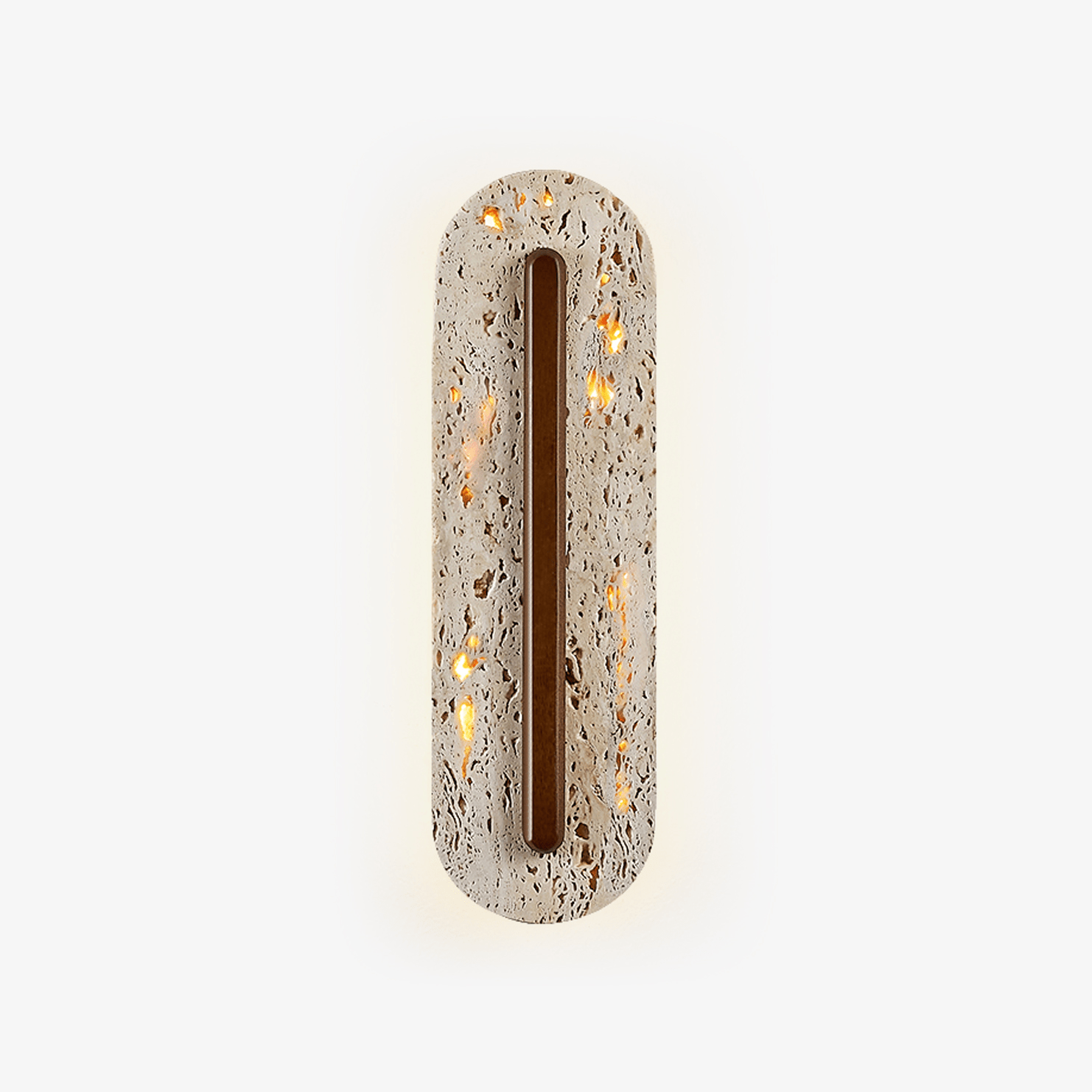 Cato Bellamont Minimalist Beige Travertine Wall Lamp-Neutral Decor