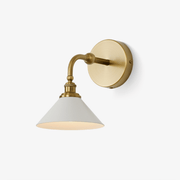 Dina Valerienne Minimalist Horn-shaped Metal Wall Lamp-Neutral Decor