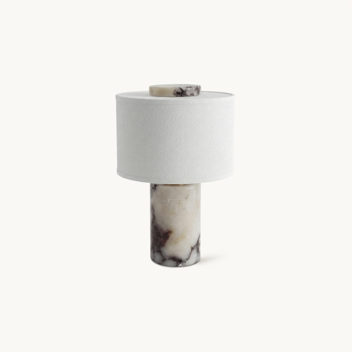 Eros Lumivor Elegant Marble Febric Table Lamp-Neutral Decor