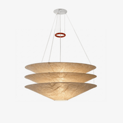 Kazu Cone Silk Pendant Lamp-Neutral Decor