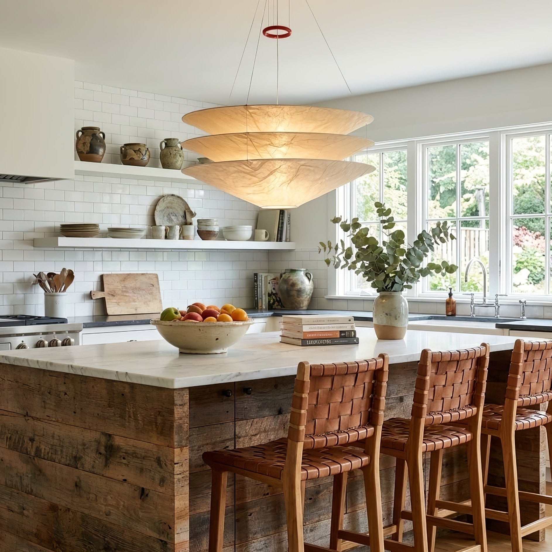 Kazu Cone Silk Pendant Lamp-Neutral Decor