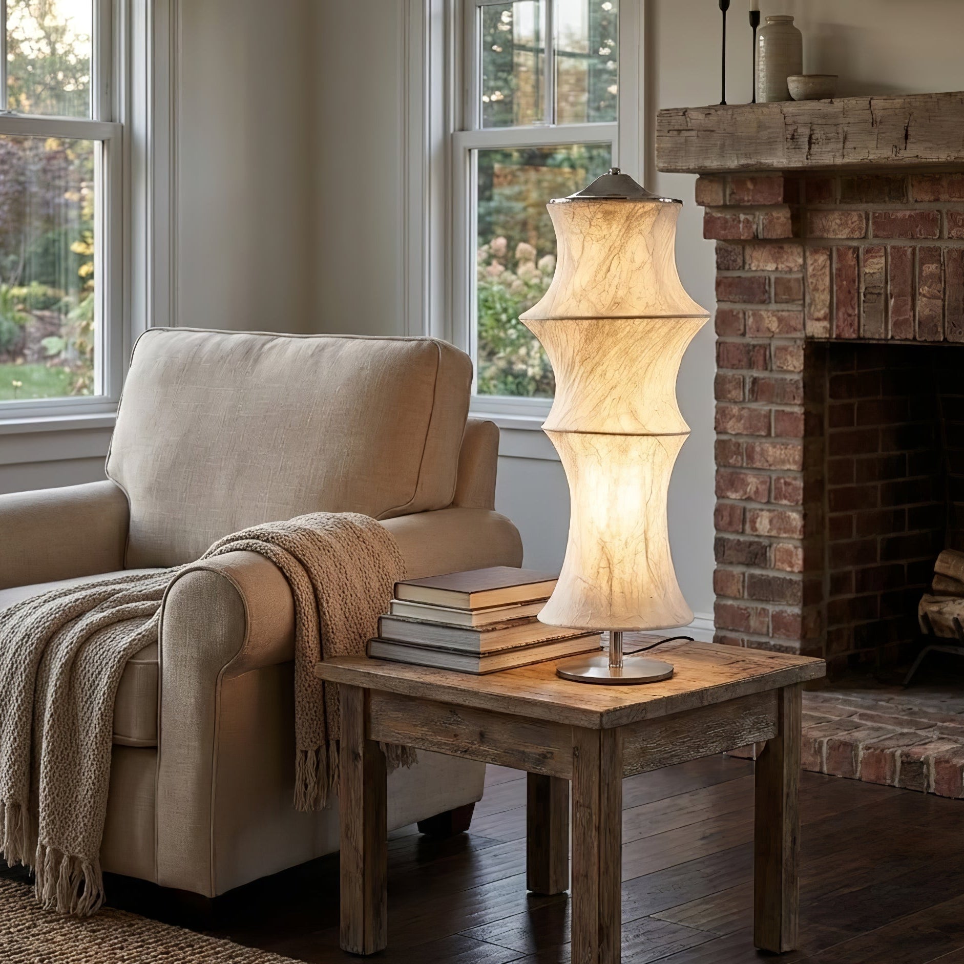 Silvara Cocoon Table Lamp-Neutral Decor