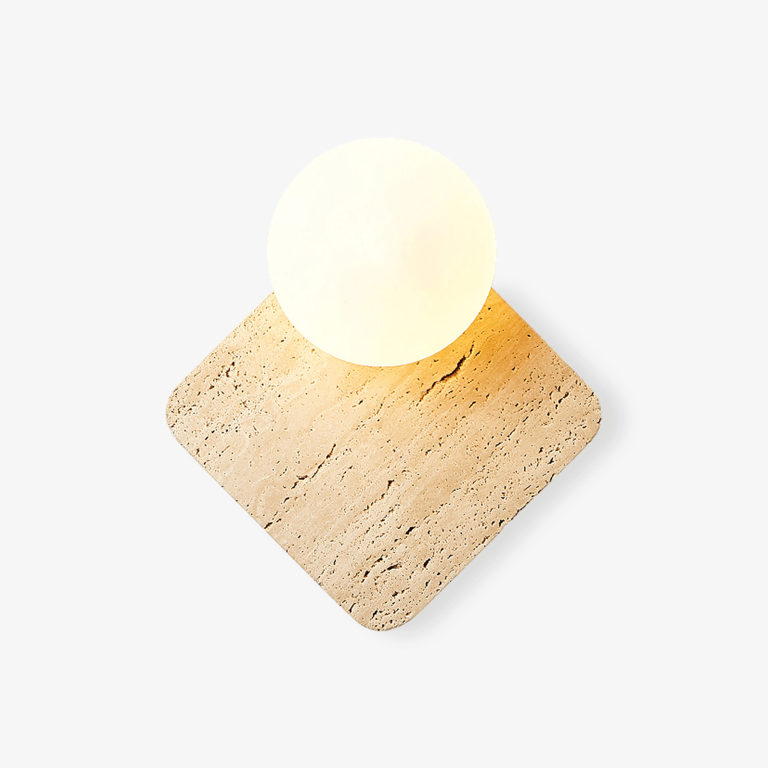 Pia Elmwood Globe Wood Wall Lamp-Neutral Decor