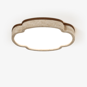 Vito Marshmallow Four-Petal Cloudform Yellow Travertine Ceiling Lamp-Neutral Decor