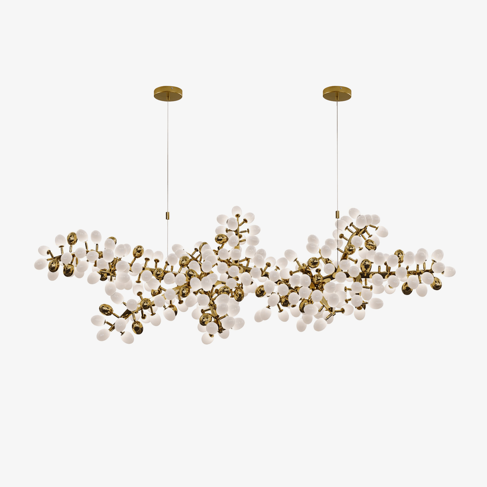 Aldo Elegant Droplet Glass Chandelier-Neutral Decor