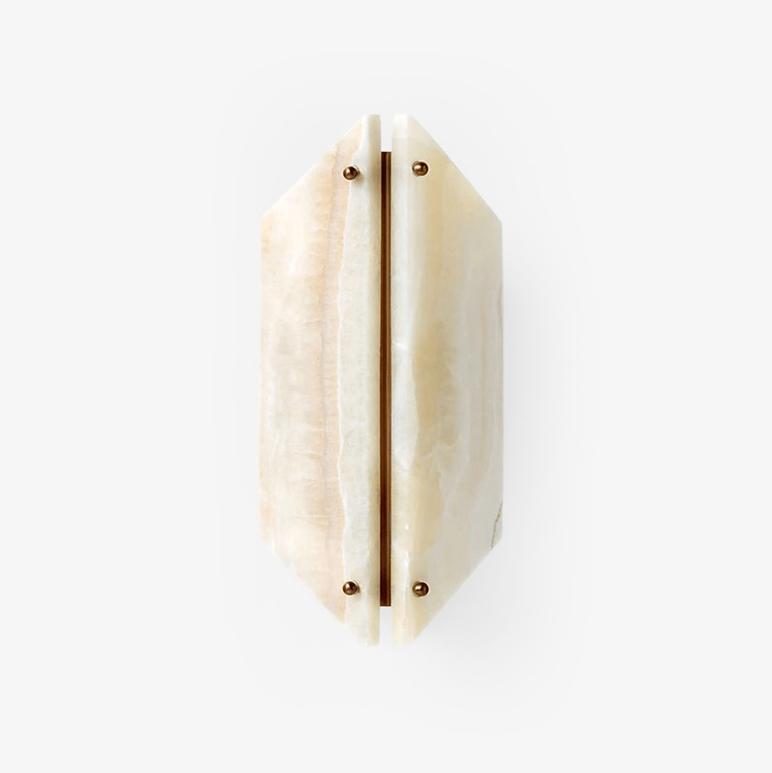 Zynx Modern White Alabaste Crest Wall Lamp-Neutral Decor