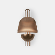 Brys Industrial Ribbed Brass Wall Lamp-Neutral Decor