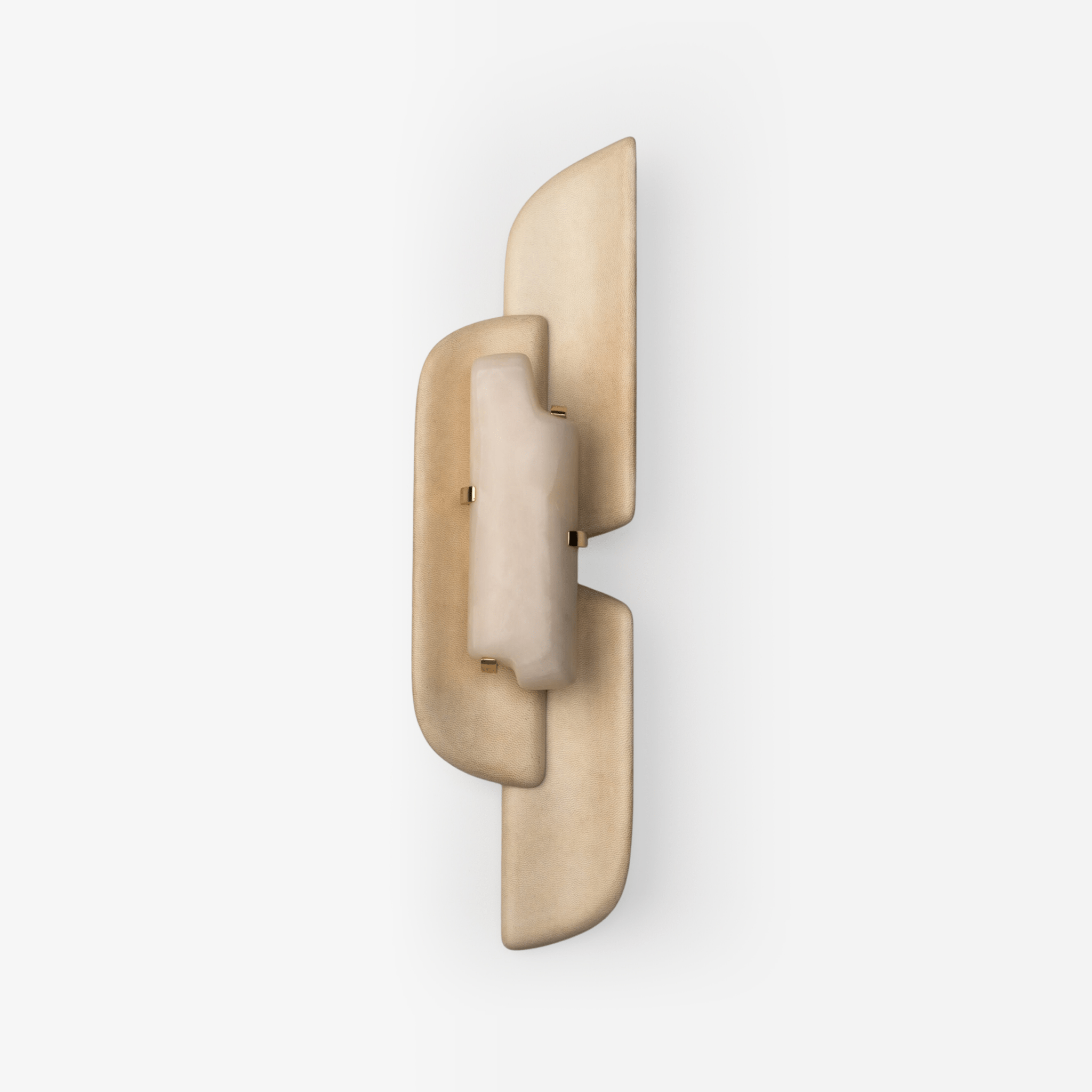 Kerd Modern White Alabaster Wall Lamp-Neutral Decor