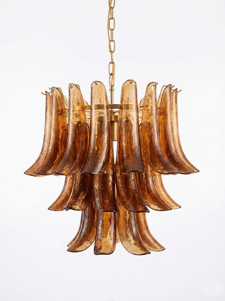 Grav Artistic Murano Glass Chandelier-Neutral Decor