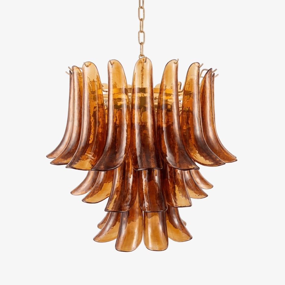 Grav Artistic Murano Glass Chandelier-Neutral Decor