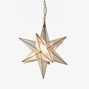 Sotr Elegant Glass Star Chandelier-Neutral Decor