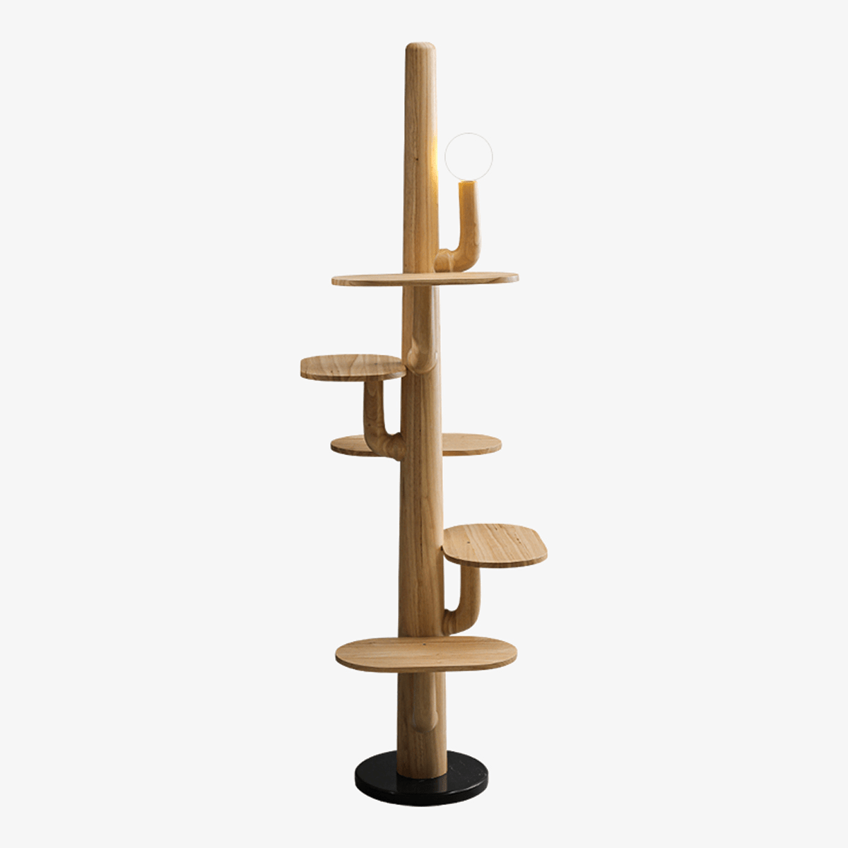 Rymb Wood Tree Floor Lamp-Neutral Decor