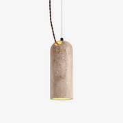 Talv Elegant Yellow Travertine Pendant Lamp-Neutral Decor