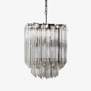 Luph Transparant Murano Glass Prism Chandelier-Neutral Decor