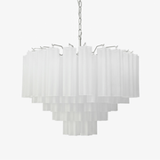 Bexy Glass Cascade Chandelier-Neutral Decor