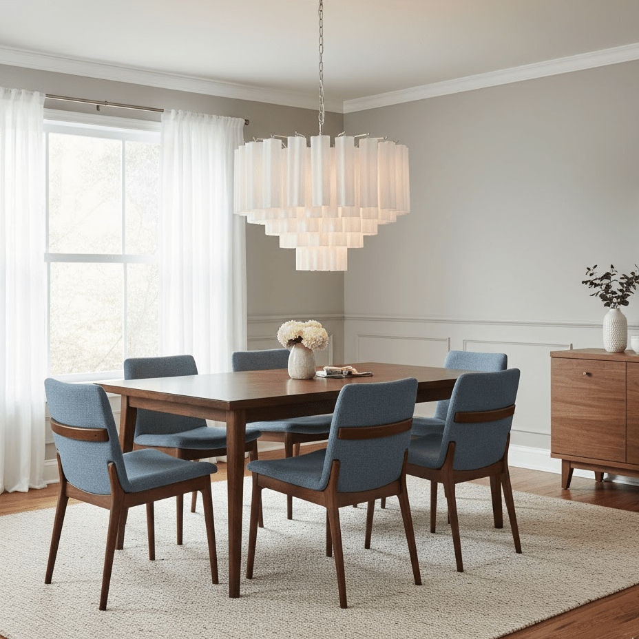 Bexy Glass Cascade Chandelier-Neutral Decor