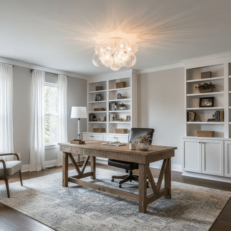Vins Elegent Glass Ceiling Light-Neutral Decor
