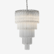 Qydr Luxurious Glass Chandelier-Neutral Decor