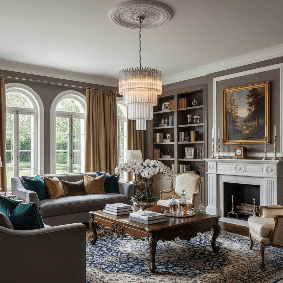 Qydr Luxurious Glass Chandelier-Neutral Decor
