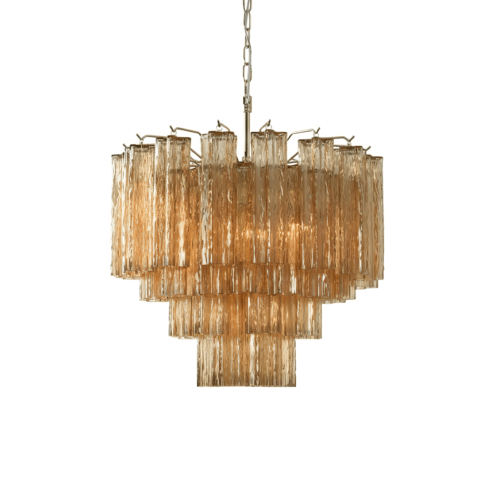Bexy Glass Cascade Chandelier-Neutral Decor