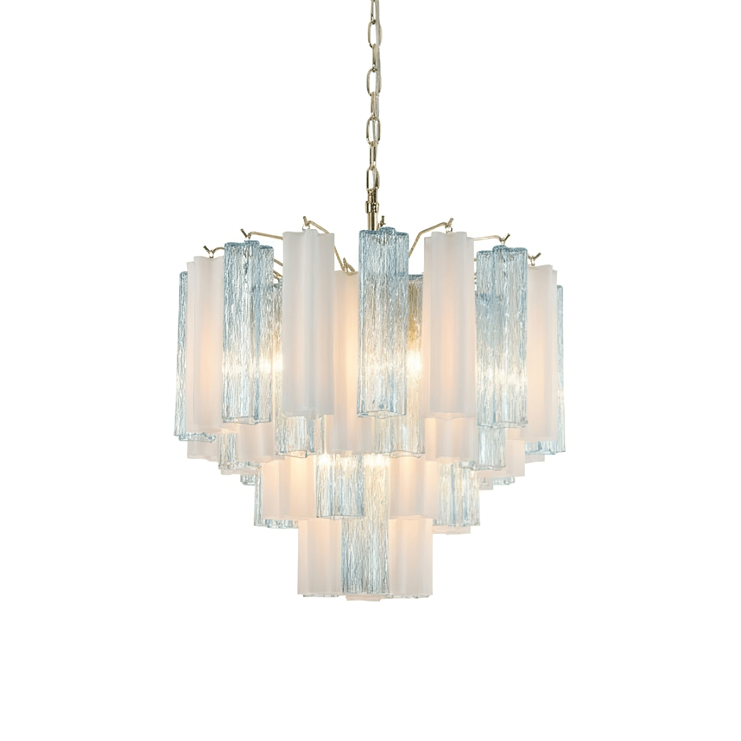 Bexy Glass Cascade Chandelier-Neutral Decor