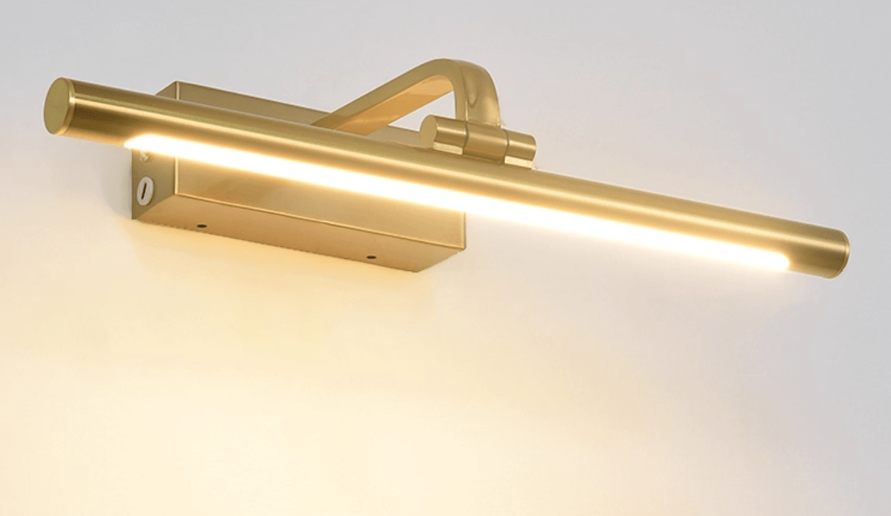 Geth Gold Frame Rechargeable Wall Light-Neutral Decor